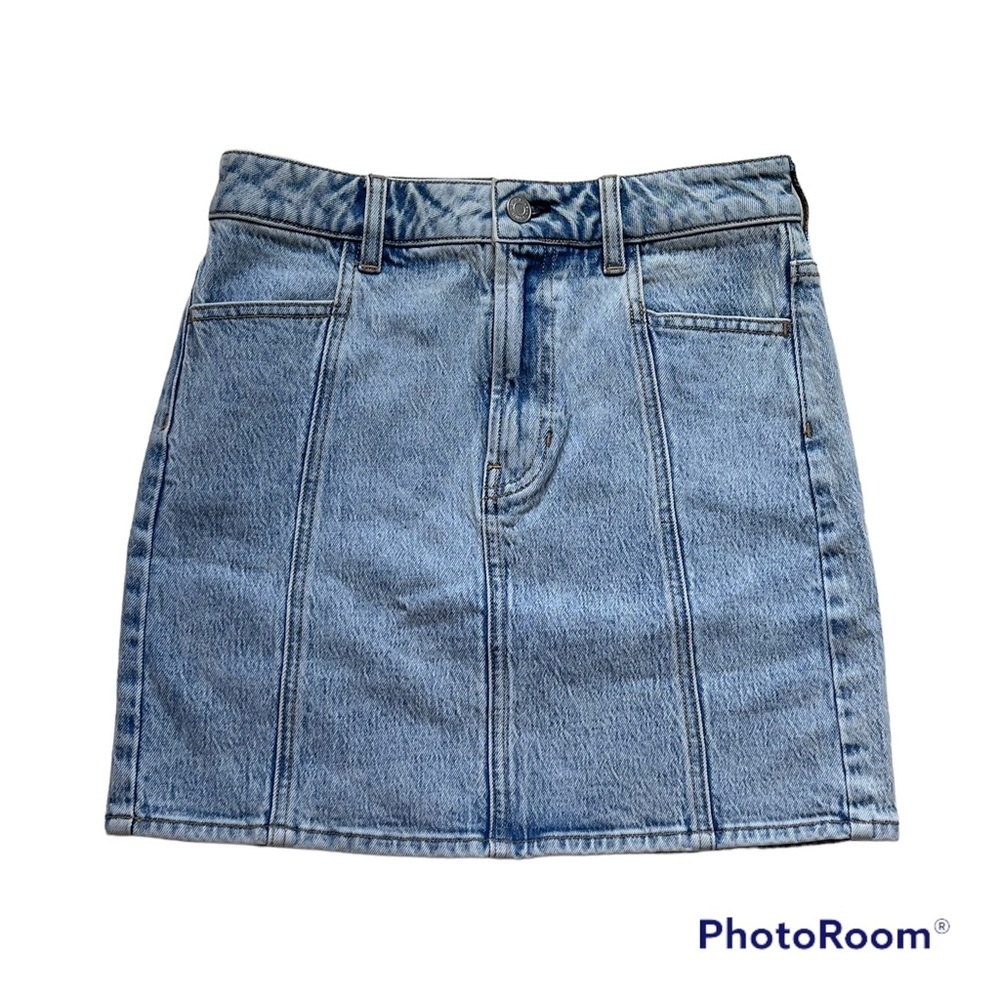 PacSun Denim Jean Mini Skirt Light Wash Sz 26